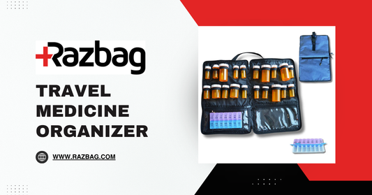 Organize with Ease: Razbag Travel Medicine Organizer for Daily & Travel Use