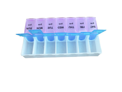 Razbag Seven (7) day Pillbox Organizer for weekly prescription medications.