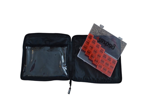 Razbag Traveler Small Medicine Bag and FREE Pillbox - Holds 5 Assorted Sizes of prescription bottles