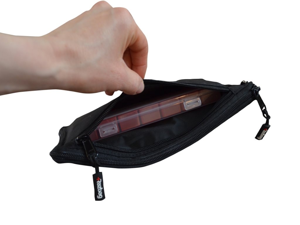 Razbag Traveler medicine bag inside view Free pillbox orgainzer